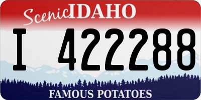 ID license plate I422288