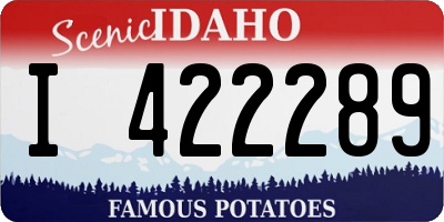 ID license plate I422289