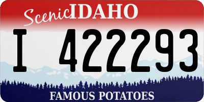 ID license plate I422293