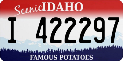 ID license plate I422297