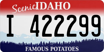 ID license plate I422299