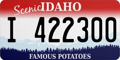 ID license plate I422300