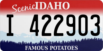 ID license plate I422903