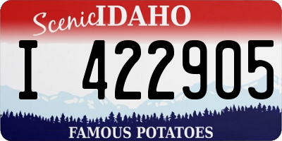 ID license plate I422905