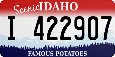 ID license plate I422907