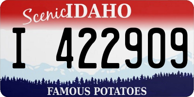 ID license plate I422909