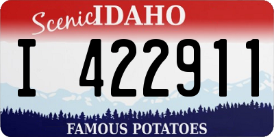 ID license plate I422911