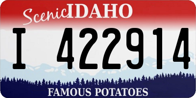 ID license plate I422914