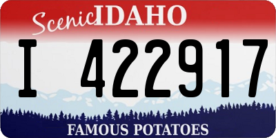ID license plate I422917