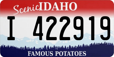 ID license plate I422919