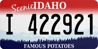 ID license plate I422921