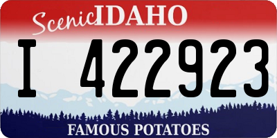 ID license plate I422923