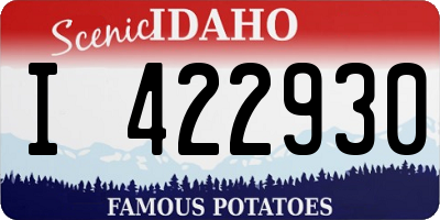 ID license plate I422930