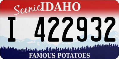 ID license plate I422932