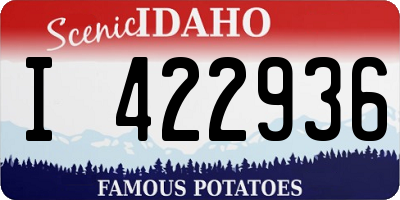 ID license plate I422936