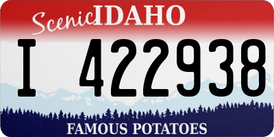 ID license plate I422938
