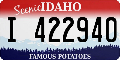 ID license plate I422940
