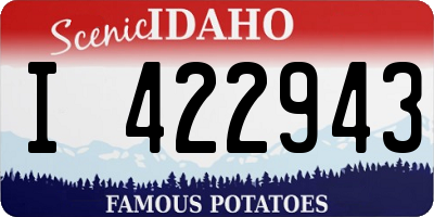 ID license plate I422943