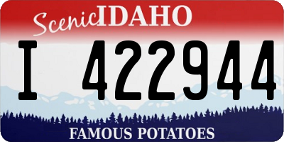 ID license plate I422944