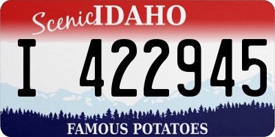 ID license plate I422945