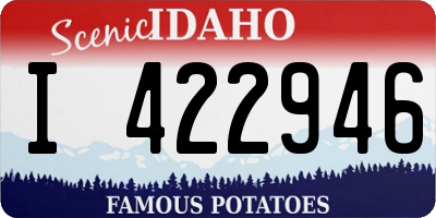 ID license plate I422946