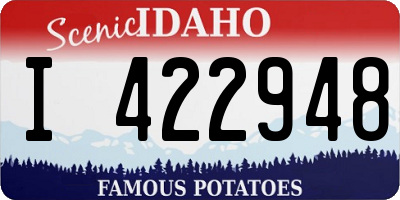 ID license plate I422948