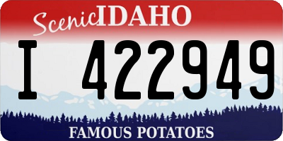 ID license plate I422949