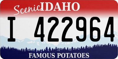ID license plate I422964