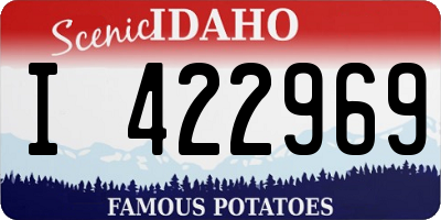 ID license plate I422969