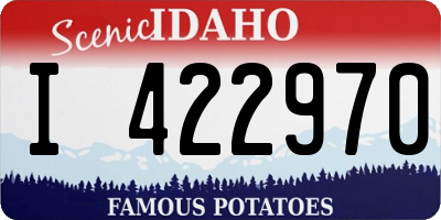ID license plate I422970