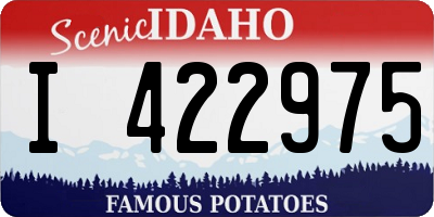ID license plate I422975