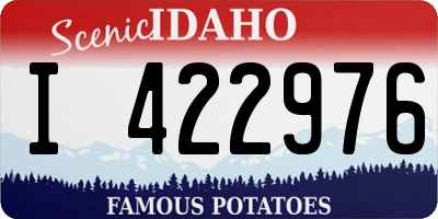 ID license plate I422976