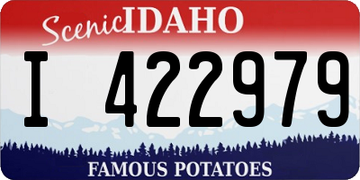 ID license plate I422979