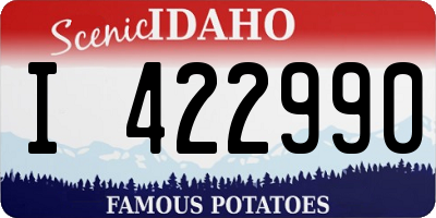 ID license plate I422990