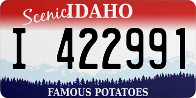 ID license plate I422991