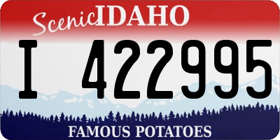 ID license plate I422995