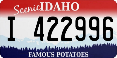 ID license plate I422996