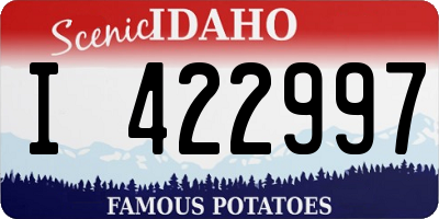 ID license plate I422997