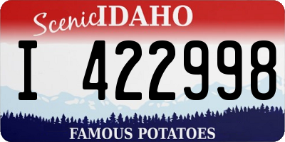 ID license plate I422998