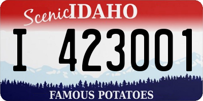 ID license plate I423001