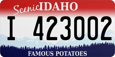 ID license plate I423002