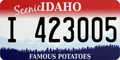ID license plate I423005