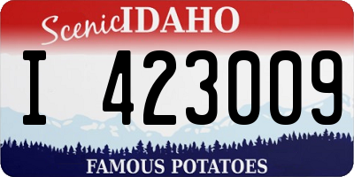ID license plate I423009