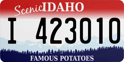 ID license plate I423010