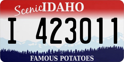 ID license plate I423011