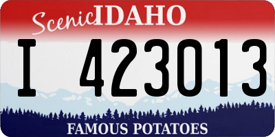 ID license plate I423013