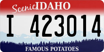 ID license plate I423014