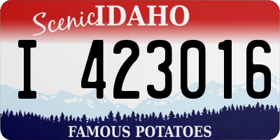 ID license plate I423016