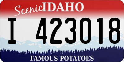 ID license plate I423018