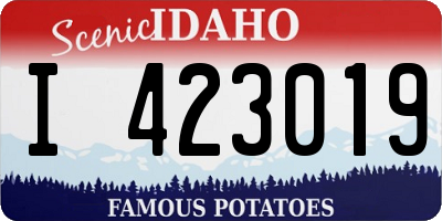 ID license plate I423019